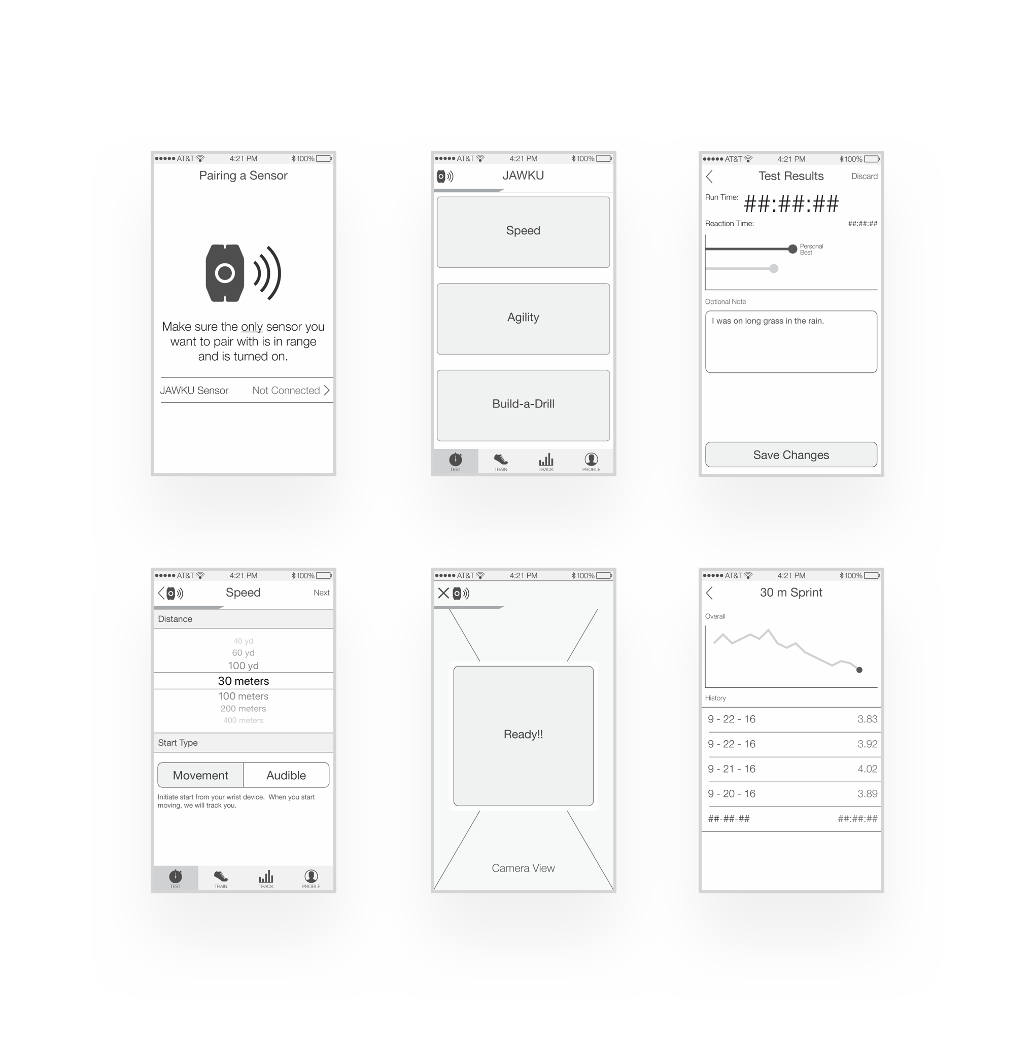 Prototype App Plans screenshots