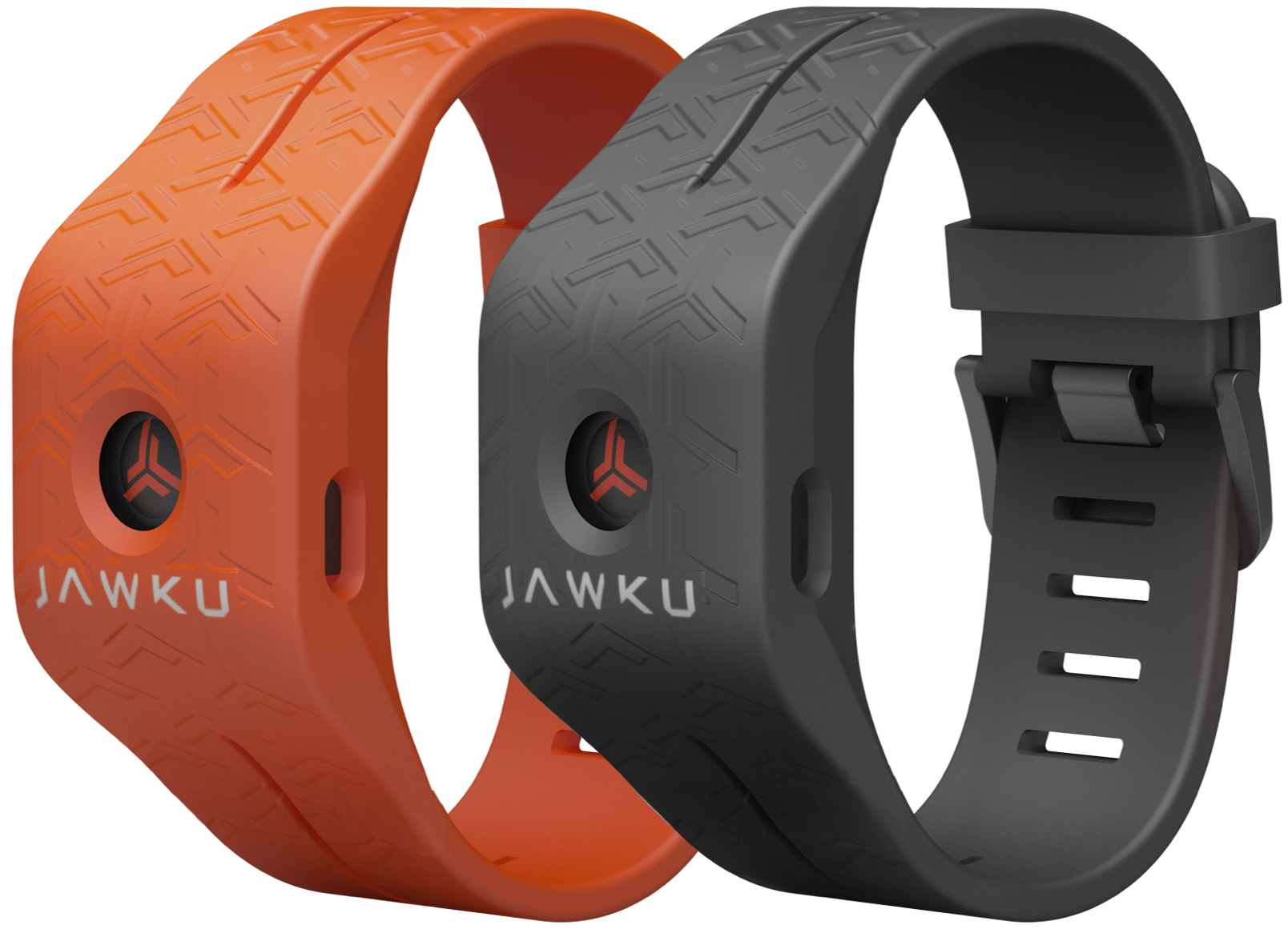 Jawku Wristband in black and orange